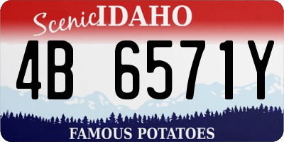 ID license plate 4B6571Y