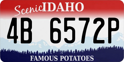 ID license plate 4B6572P
