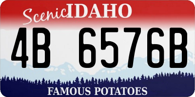 ID license plate 4B6576B