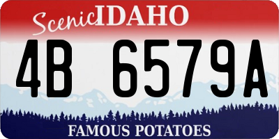 ID license plate 4B6579A