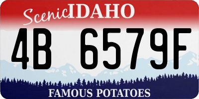 ID license plate 4B6579F
