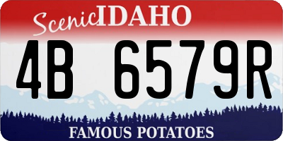 ID license plate 4B6579R