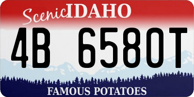 ID license plate 4B6580T