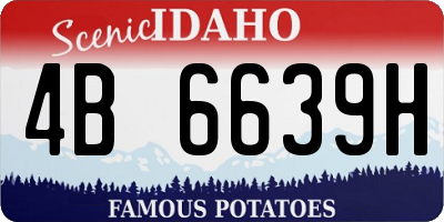 ID license plate 4B6639H