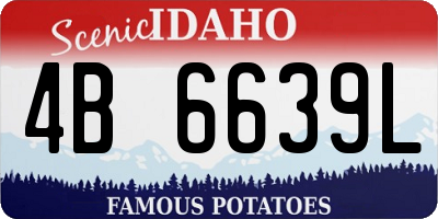 ID license plate 4B6639L