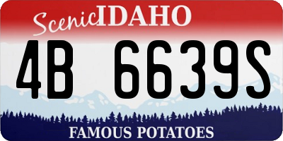 ID license plate 4B6639S