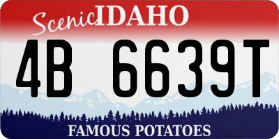 ID license plate 4B6639T