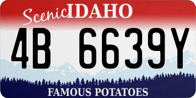 ID license plate 4B6639Y
