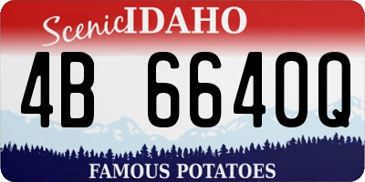 ID license plate 4B6640Q