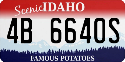 ID license plate 4B6640S