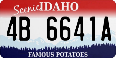 ID license plate 4B6641A