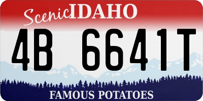 ID license plate 4B6641T