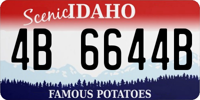 ID license plate 4B6644B