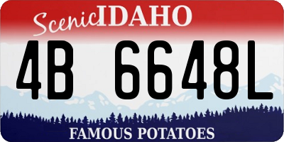 ID license plate 4B6648L