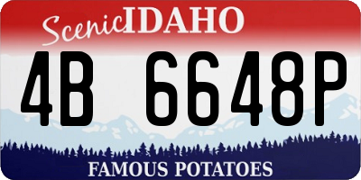 ID license plate 4B6648P
