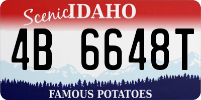 ID license plate 4B6648T