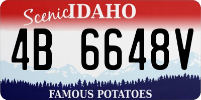 ID license plate 4B6648V