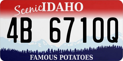 ID license plate 4B6710Q