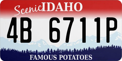 ID license plate 4B6711P