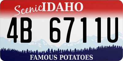 ID license plate 4B6711U