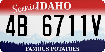 ID license plate 4B6711V