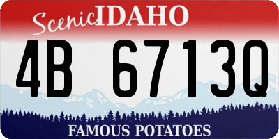ID license plate 4B6713Q