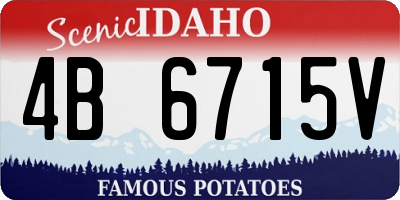 ID license plate 4B6715V