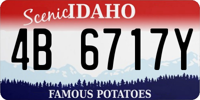 ID license plate 4B6717Y