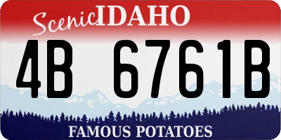 ID license plate 4B6761B