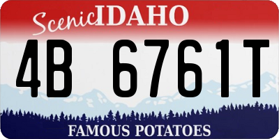 ID license plate 4B6761T