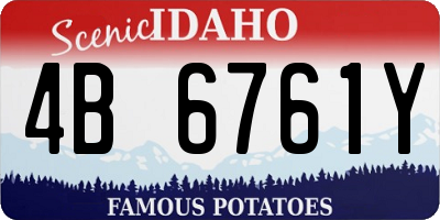 ID license plate 4B6761Y