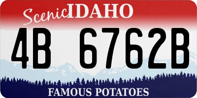 ID license plate 4B6762B
