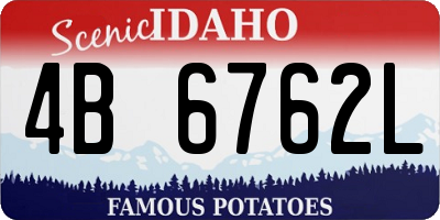 ID license plate 4B6762L