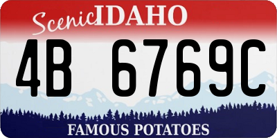 ID license plate 4B6769C