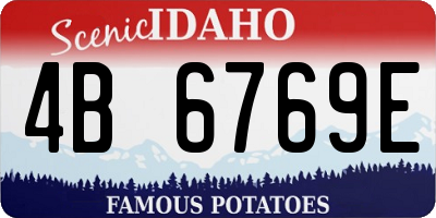 ID license plate 4B6769E