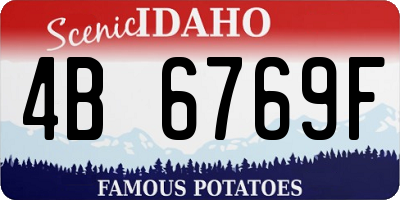 ID license plate 4B6769F
