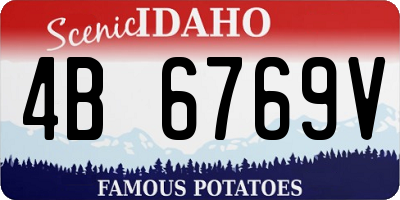 ID license plate 4B6769V