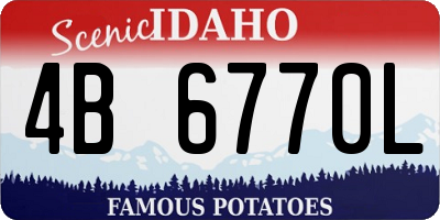 ID license plate 4B6770L