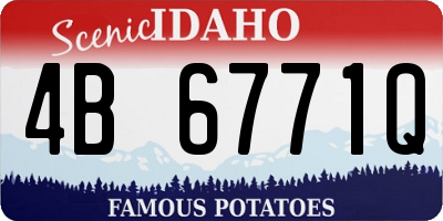 ID license plate 4B6771Q