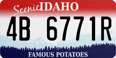 ID license plate 4B6771R