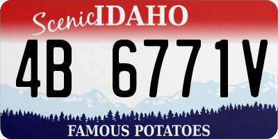 ID license plate 4B6771V