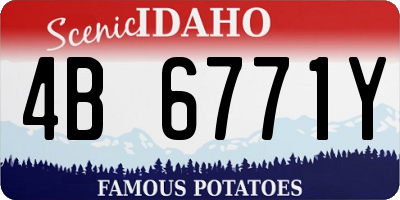 ID license plate 4B6771Y