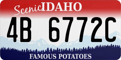 ID license plate 4B6772C