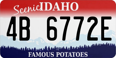 ID license plate 4B6772E
