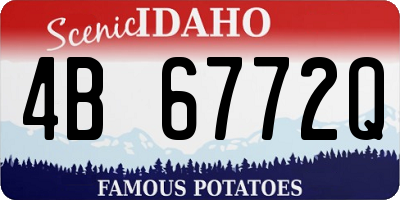 ID license plate 4B6772Q
