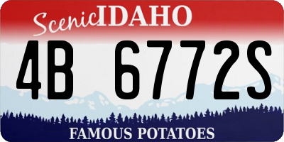 ID license plate 4B6772S