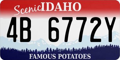 ID license plate 4B6772Y