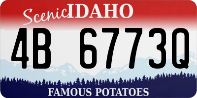 ID license plate 4B6773Q