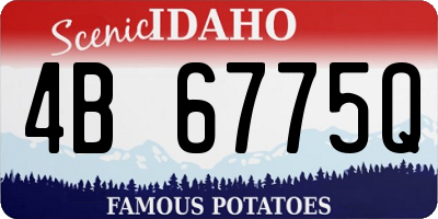 ID license plate 4B6775Q