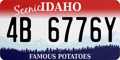 ID license plate 4B6776Y